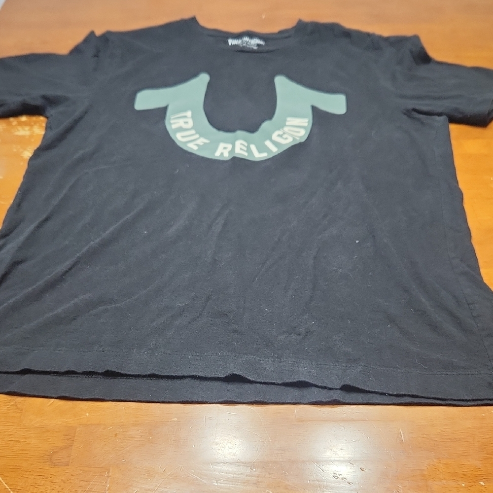 True Religion Black Short Sleeve Tee
